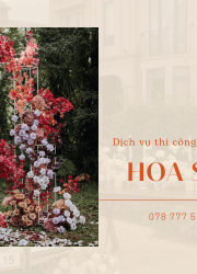 Dịch vụ thi công thiết kế trang trí hoa sự kiện tại Đà Lạt của Lat Việt Flower