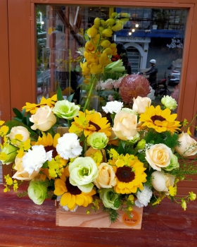 Giỏ Hoa Chúc Mừng - Hoa Lat Việt HH708