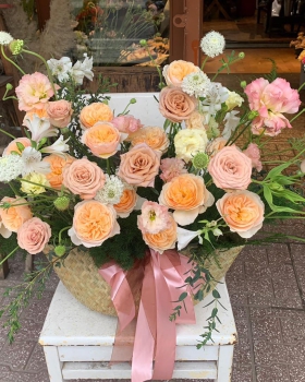 Giỏ Hoa Chúc Mừng, Giỏ Hoa Khai Trương - Giỏ Hoa Tươi LV-0230