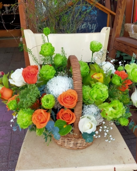 Giỏ Hoa Tươi Chúc Mừng LV-6502