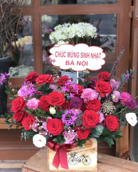 Giỏ Hoa Tươi Mừng Sinh Nhật LV-322