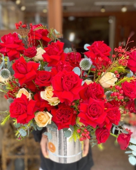 Giỏ Hoa Chúc Mừng, Giỏ Hoa Khai Trương - Giỏ Hoa Tươi LV-0227