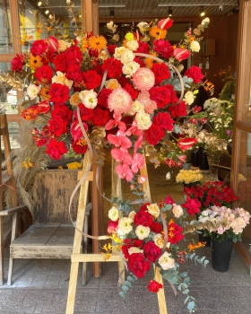 Kệ Hoa Khai Trương, Kệ Hoa Chúc Mừng - Kệ Hoa Tươi LV-0140