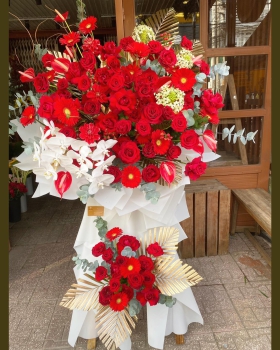 Kệ Hoa Khai Trương, Kệ Hoa Chúc Mừng - Kệ Hoa Tươi LV-0137