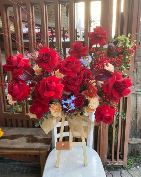 Bó Hoa Chúc Mừng - Bó Hoa Tươi LV-8542