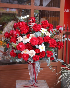 Giỏ Hoa Chúc Mừng, Giỏ Hoa Khai Trương - Giỏ Hoa Tươi LV-0224