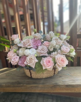 Giỏ Hoa Chúc Mừng, Giỏ Hoa Khai Trương - Giỏ Hoa Tươi LV-0222