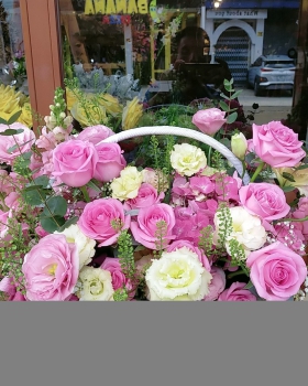 Giỏ Hoa Tươi Chúc Mừng LV-0202