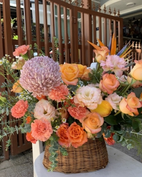 Giỏ Hoa Chúc Mừng - Giỏ Hoa Tươi LV-1002