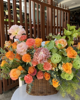 Giỏ Hoa Chúc Mừng - Giỏ Hoa Tươi LV-9002