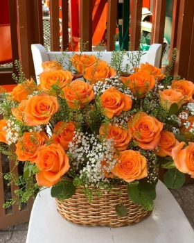 Giỏ Hoa Chúc Mừng - Giỏ Hoa Tươi LV-1103