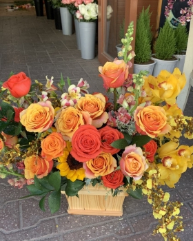 Giỏ Hoa Tươi Chúc Mừng Khai Trương LV-6208