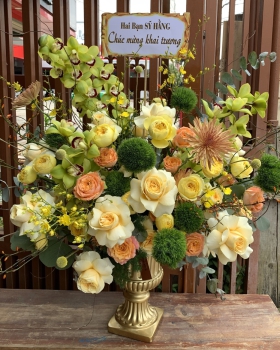 Giỏ Hoa Khai Trương - Giỏ Hoa Tươi LV8110