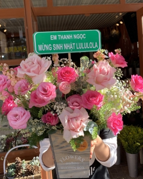 Giỏ Hoa Tươi Chúc Mừng Sinh Nhật LV-0012