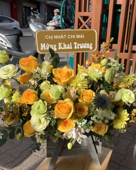 Giỏ Hoa Tươi Chúc Mừng - Hoa Khai Trương LV-0807