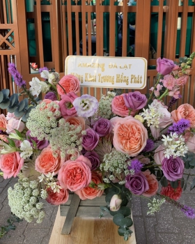 Giỏ Hoa Chúc Mừng, Giỏ Hoa Khai Trương - Giỏ Hoa Tươi LV-0218