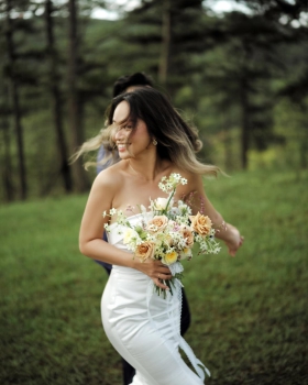 Hoa cưới ngoại cảnh - Hoa tươi LV 9532