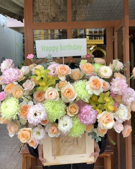 Giỏ Hoa Chúc Mừng, Giỏ Hoa Khai Trương - Giỏ Hoa Tươi LV-0210