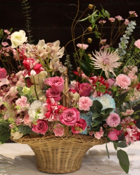 Giỏ Hoa Chúc Mừng, Giỏ Hoa Khai Trương - Giỏ Hoa Tươi LV-0208