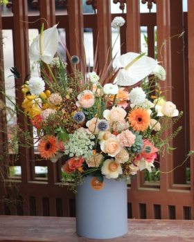 Giỏ Hoa Chúc Mừng, Giỏ Hoa Khai Trương - Giỏ Hoa Tươi LV-0207