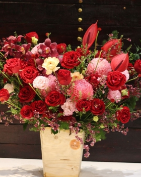 Giỏ Hoa Chúc Mừng, Giỏ Hoa Khai Trương - Giỏ Hoa Tươi LV-0205