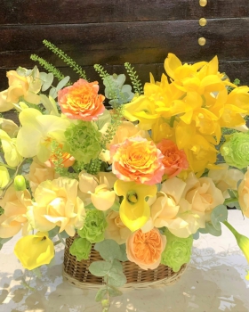 Giỏ Hoa Chúc Mừng, Giỏ Hoa Khai Trương - Giỏ Hoa Tươi LV-0203