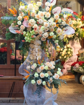 Kệ Hoa Khai Trương, Kệ Hoa Chúc Mừng - Kệ Hoa Tươi LV-0132