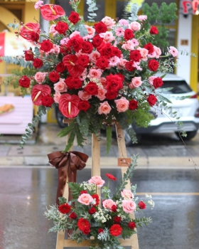 Kệ Hoa Khai Trương, Kệ Hoa Chúc Mừng - Kệ Hoa Tươi LV-0130