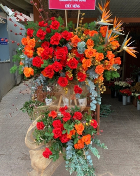 Kệ Hoa Khai Trương, Kệ Hoa Chúc Mừng - Kệ Hoa Tươi LV-0125