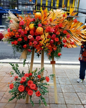 Kệ Hoa Khai Trương, Kệ Hoa Chúc Mừng - Kệ Hoa Tươi LV-0124