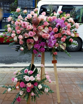 Kệ Hoa Khai Trương, Kệ Hoa Chúc Mừng - Kệ Hoa Tươi LV-0111