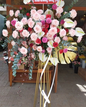 Kệ Hoa Khai Trương, Kệ Hoa Chúc Mừng - Kệ Hoa Tươi LV-0122