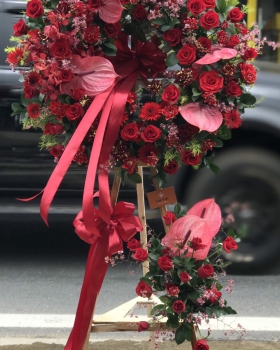 Kệ Hoa Khai Trương, Kệ Hoa Chúc Mừng - Kệ Hoa Tươi LV-0121