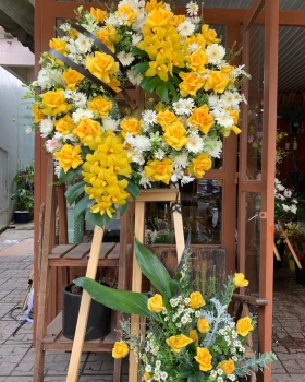 Kệ Hoa Tươi Chia Buồn - Kệ Hoa Đẹp LV909