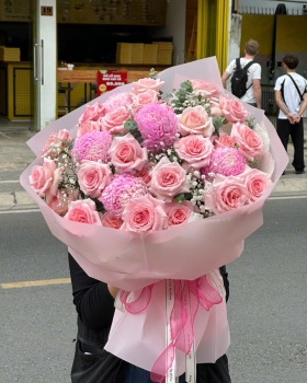 Bó Hoa Chúc Mừng - Bó Hoa Tươi LV-8547