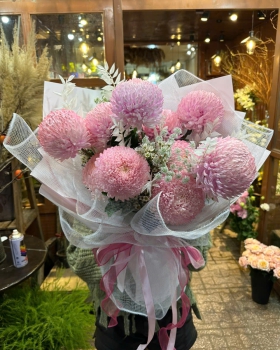 Bó Hoa Tươi Chúc Mừng - Cúc Mẫu Đơn TN021