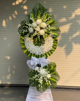 Hoa Tươi Chia Buồn - Kệ Hoa Tươi LV1210