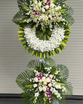 Hoa Tươi Chia Buồn - Kệ Hoa Tươi LV750