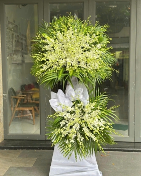 Hoa Tươi Chia Buồn - Kệ Hoa Tươi LV780