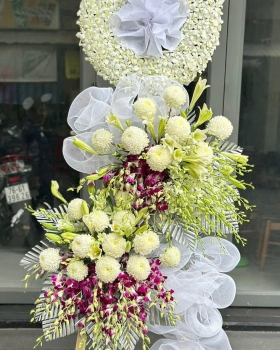 Hoa Tươi Chia Buồn - Kệ Hoa Tươi LV596