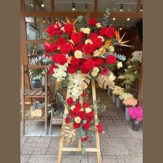 Kệ Hoa Khai Trương, Kệ Hoa Chúc Mừng - Kệ Hoa Tươi LV-0141