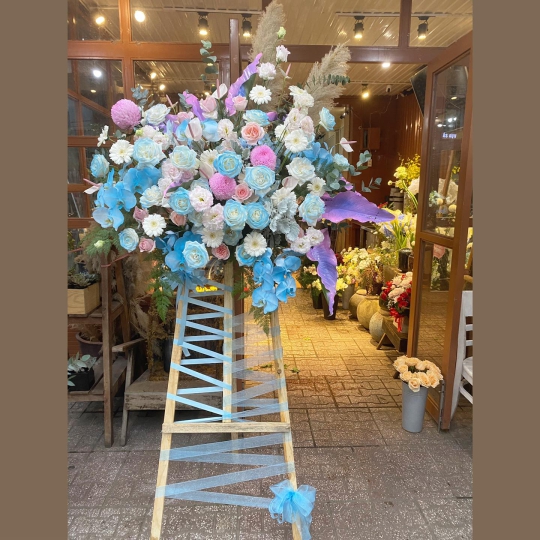 Kệ Hoa Khai Trương, Kệ Hoa Chúc Mừng - Kệ Hoa Tươi LV-0139