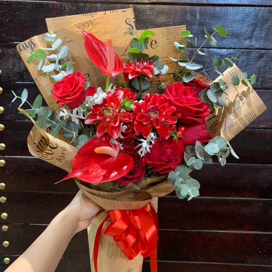 Bó Hoa Chúc Mừng - Bó Hoa Tươi LV-8432