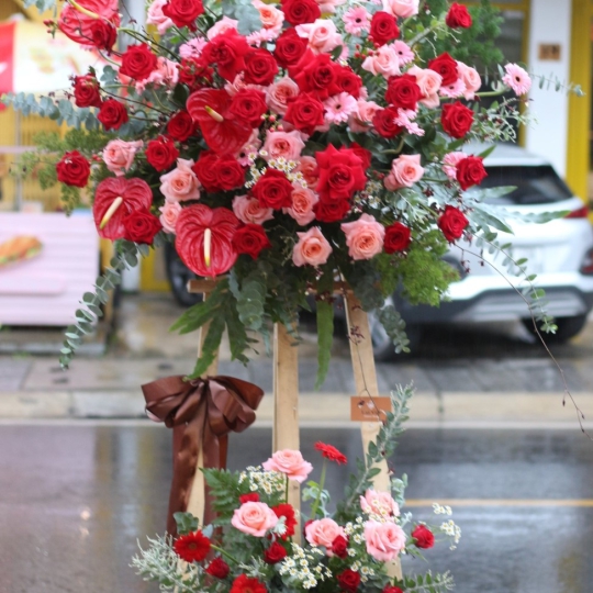 Kệ Hoa Khai Trương, Kệ Hoa Chúc Mừng - Kệ Hoa Tươi LV-0130