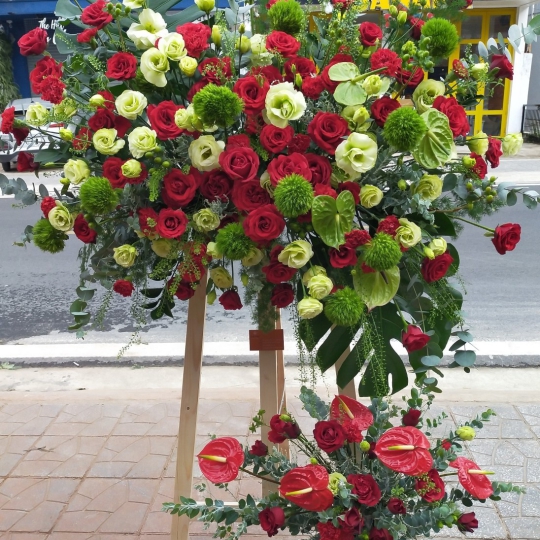 Kệ Hoa Khai Trương, Kệ Hoa Chúc Mừng - Kệ Hoa Tươi LV-0123
