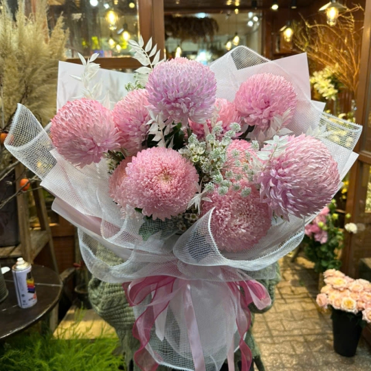 Bó Hoa Tươi Chúc Mừng - Cúc Mẫu Đơn TN021