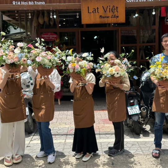 Thành Phẩm Giỏ Hoa Tươi